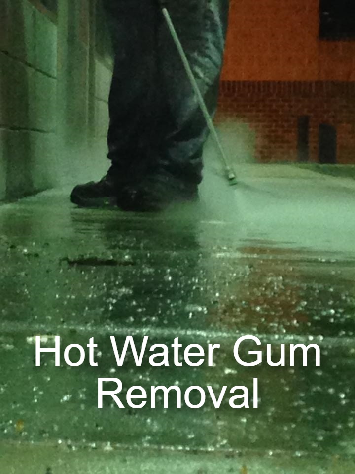 Commercial Power Cleaning Hot Water Gum Removal