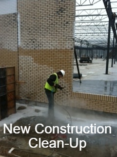 Commercial Power Cleaning New Construction Clean Up